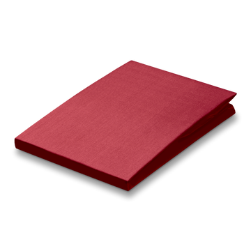 PERCALE hoeslaken | ruby red