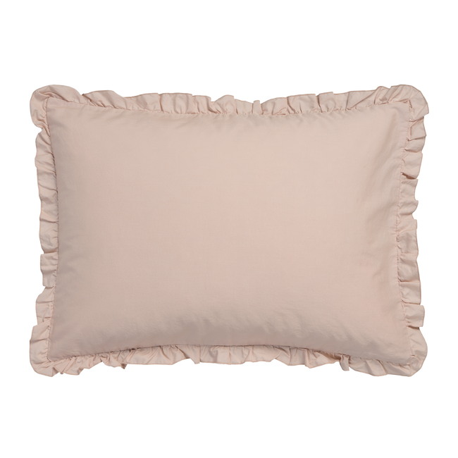 PURE 83 percale ruffle 40x55 | blush