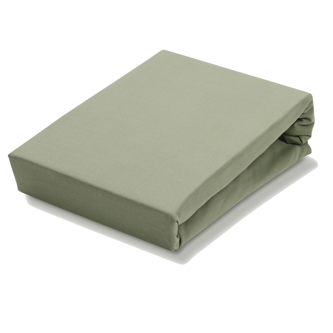 JERSEY SOFT topper hoeslaken | light olive